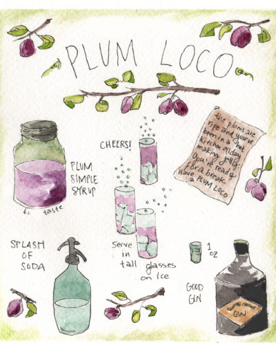 Plum Loco Gin Cocktail